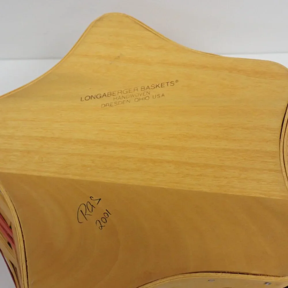 Longaberger Christmas Collection 2001 Edition Shining Star Basket
